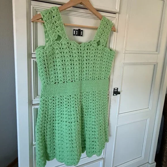 vintage crochet mini dress Dress Crochet Pattern 1960s Fab Mini Dress PDF (T129)
